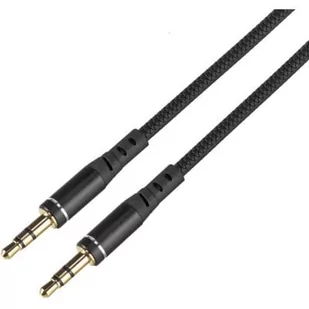 everActive Kabel przewód silikonowy audio AUX wtyk wtyk jack 3.5 mm stereo 150cm everActive CBS-1.5JB czarny CBS-1.5JB - Kable - miniaturka - grafika 2