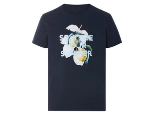 LIVERGY® T-shirt męski z bawełny (Granatowy, S (44/46)) - Koszulki męskie LIVERGY® T-shirt męski z bawełny (Granatowy, S (44/46)) - Koszulki męskie - miniaturka - grafika 1