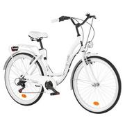 Rowery - Dawstar Rower miejski Citybike S7B 26 cali damski Biały - miniaturka - grafika 1