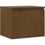Szafki łazienkowe - Mexen Rivel szafka łazienkowa podumywalkowa 60 cm z blatem, 1 szuflada, ryflowana , orzech - 91A20-06047-1-BFC86 - miniaturka - grafika 1