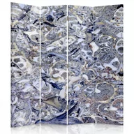 Parawany - Parawan pokojowy FEEBY, Marmurowa mozaika, Obrotowy 145x170cm 4-częściowy - miniaturka - grafika 1
