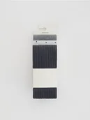 Rajstopy - Reserved - Bawełniane rajstopy 3 pack - ciemnoszary - miniaturka - grafika 1