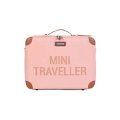 Walizki - Childhome Walizka dziecięca Mini Traveller Różowa - miniaturka - grafika 1