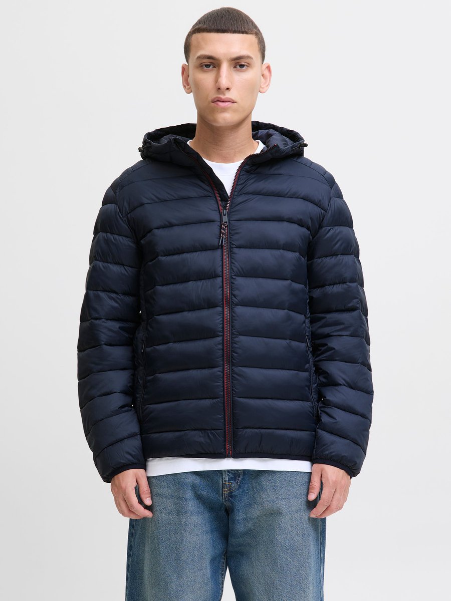 Jack&Jones męska kurtka puchowa JJEBRADLEY LIGHT PUFFER HOOD NOOS 12280970 SKY CAPTAIN-2XL