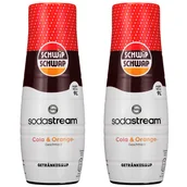 Syropy i koncentraty owocowe - 2x SYROP KONCENTRAT SODASTREAM SCHWIP SCHWAP COLA POMARAŃCZA 440 ml - miniaturka - grafika 1