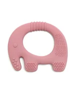 Gryzaki dla dzieci - Gryzak Słonik Silikonowy [Kolor Ciemnoróżowy] - miniaturka - grafika 1