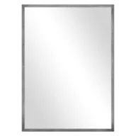 Lustra - Lustro do salonu 52,5x72,5 cm glamour srebrne w ramie lustro ścienne - miniaturka - grafika 1