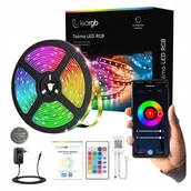 Taśmy LED - Taśma Led 6M Rgb 5050 WiFi Pilot Aplikacja Tuya Zestaw Muzyka Timer 12V - miniaturka - grafika 1