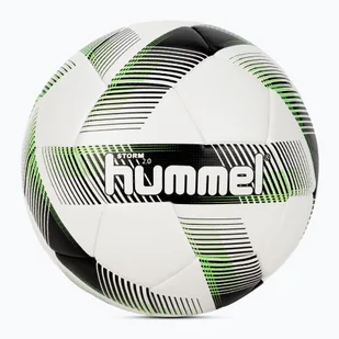 Piłka do piłki nożnej Hummel Storm 2.0 FB white/black/green rozmiar 5 - Piłka nożna - miniaturka - grafika 1