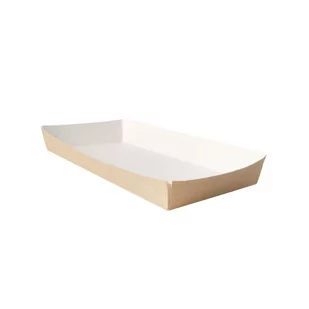 Tacki papierowe jednorazowe głębokie kraft duże - Naczynia i sztućce jednorazowe - miniaturka - grafika 1