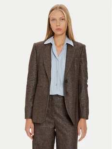 Marella Marynarka Seme 2423046012 Brązowy Regular Fit - Marynarki i żakiety damskie - miniaturka - grafika 1