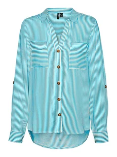 Vero Moda Koszula w kolorze turkusowym - Bluzki damskie - miniaturka - grafika 1