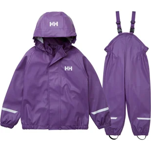 Helly Hansen Bergen 2.0 PU, kombinezon przeciwdeszczowy, dziecięcy, fioletowy - Pozostała odzież narciarska - miniaturka - grafika 1