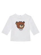 Bluzki damskie - Guess Bluzka I5YI02 K8HM4 Biały Regular Fit - miniaturka - grafika 1
