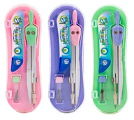 Przybory szkolne - Cyrkiel metalowy z dodatkowymi rysikami Piccolo ASTRA Pastel Line - miniaturka - grafika 1