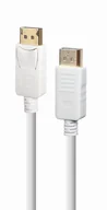 Kable - Gembird Kabel Dislpayport M/M V1.2 4K, 1.8M, Biały - miniaturka - grafika 1