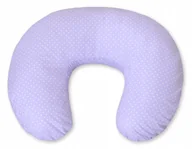 Poduszki do karmienia - Poduszka rogal do karmienia fasolka rozbieralna - kropki na fiolecie - miniaturka - grafika 1