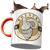 Kubki - Kubek Pomarańczowy Śmieszny Zabawny Kozacko z Nadrukiem ze Zdjęciem + Opakowanie na prezent (wzór 03) - miniaturka - grafika 1