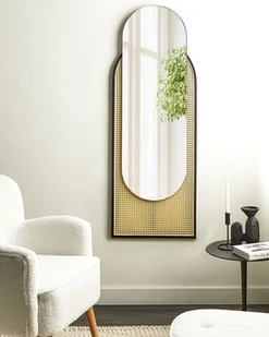 Lustro ścienne rattanowe 53 x 143 cm jasne NEVERS Lumarko! - Lustra Lustro ścienne rattanowe 53 x 143 cm jasne NEVERS Lumarko! - Lustra - miniaturka - grafika 1
