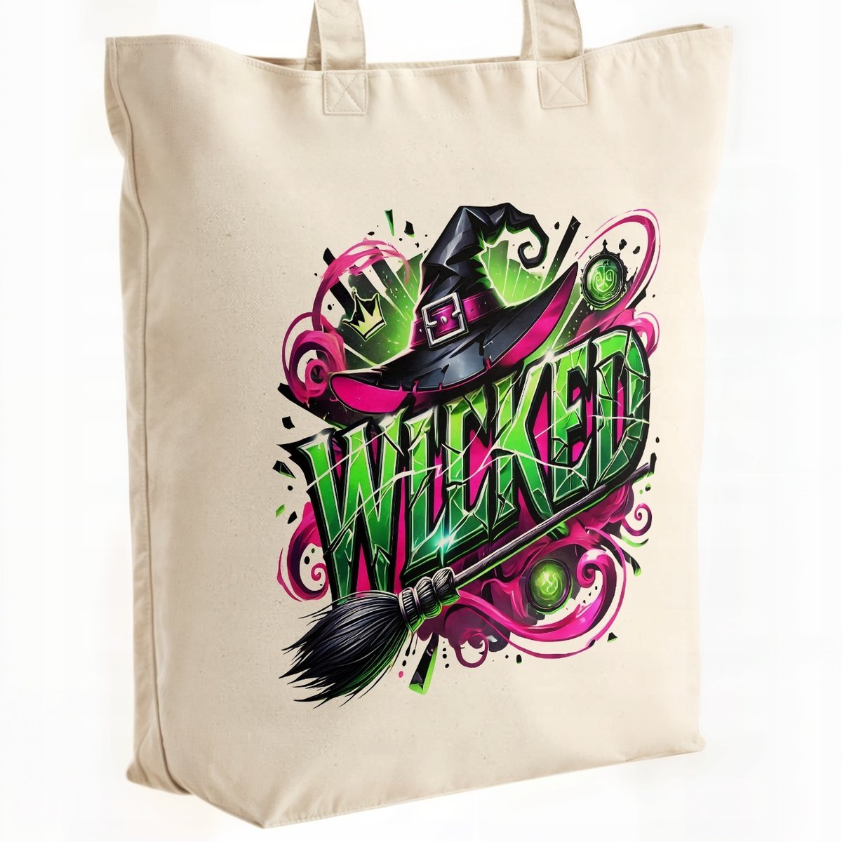 Torba bawełniana Premium Wicked For Good Oz Elphaba Glinda Dla Fanów