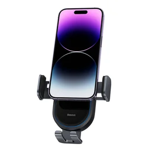 Baseus Samochodowy uchwyt LightChaser z ładowarką indukcyjną (czarny) - Uchwyty samochodowe do telefonów - miniaturka - grafika 6