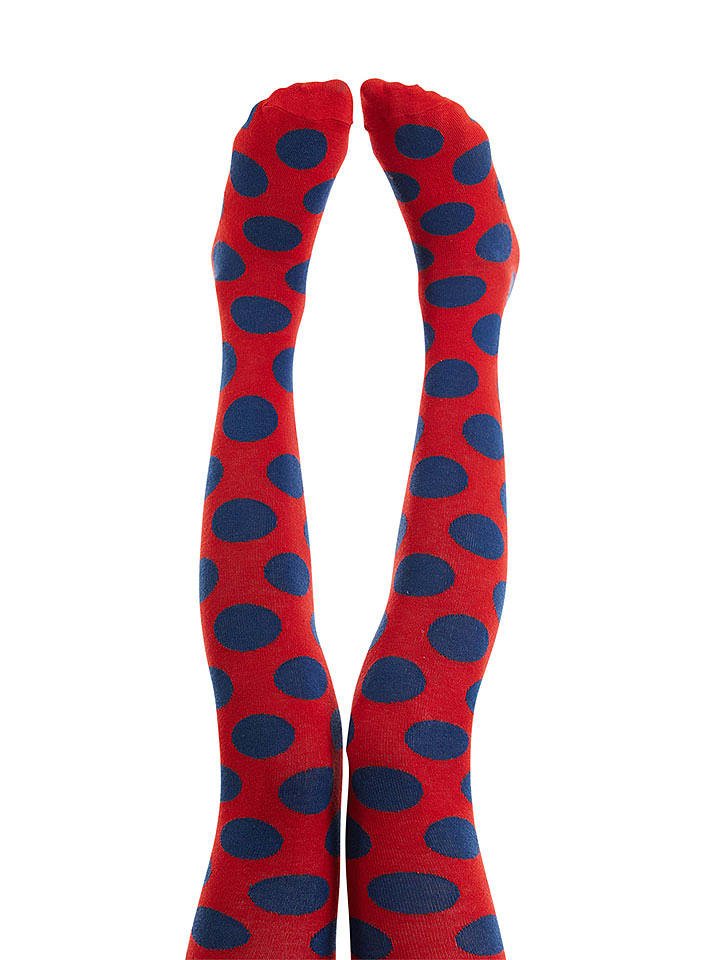 Denokids Rajstopy w kolorze czerwonym