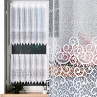 Firany - Firana Wzór Violetta zazdrostka 300x70cm (z obszyciem) - miniaturka - grafika 1