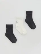 Skarpetki dla dzieci - Reserved - Skarpetki z bawełną 3 pack - ciemnoszary - miniaturka - grafika 1