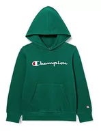 Bluzy i sweterki niemowlęce - Champion Legacy American Classics B-Ultralight Powerblend Fleece Dla dzieci i młodzieży Bluza z kapturem, Verde Avt, 7-8 lat - miniaturka - grafika 1