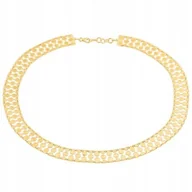 Naszyjniki - Złoty Naszyjnik Ozdobny 585 19.75 g, 46.00 cm Rodium - miniaturka - grafika 1