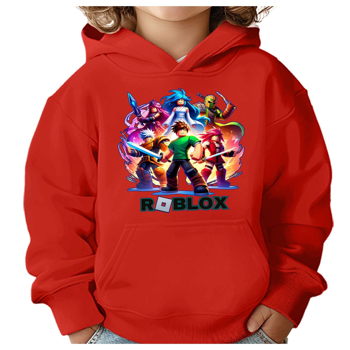 BLUZA DZIECIĘCA Z KAPTUREM ROBLOX 134-140 DLA DZIECKA PREZENT