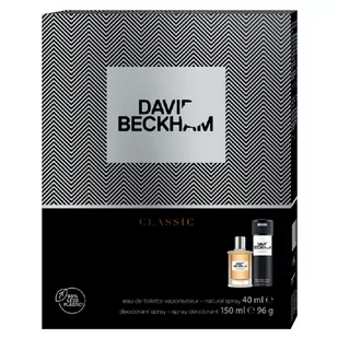 David Beckham DAVID Zestaw upominkowy CLASSIC, woda toaletowa 40 ml + dezodorant w sprayu 150 ml 3616302038046 - Zestawy perfum męskich - miniaturka - grafika 1