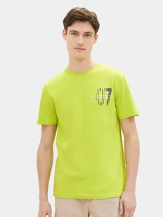 Tom Tailor Denim T-Shirt 1040838 Zielony Regular Fit - Koszulki męskie - miniaturka - grafika 1
