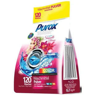 Clovin Purox Proszek Do Prania Perfumowany Color 9,2 Kg Parfum Sensuelle Blumen CLO000414 - Środki do prania - miniaturka - grafika 1