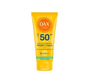 Dax Sun emulsja ochronna do twarzy i ciała SPF50 Travel Size 50ml - Balsamy i kremy do opalania - miniaturka - grafika 1