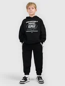 Spodnie i spodenki dla chłopców - 4F Spodnie dresowe joggery chłopięce - czarne 158 (12-13 lat) - miniaturka - grafika 1