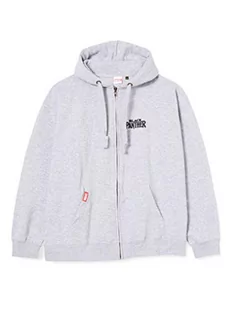Marvel Męska bluza z kapturem Black Panther Symbol Zipped Hood z kapturem, Sports Grey, XXL - Bluzy męskie - miniaturka - grafika 1
