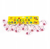 Breloki - Kotek Różowy Brelok Do Kluczy Zawieszka 12Szt - miniaturka - grafika 1