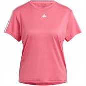Koszulki i topy damskie - Koszulka damska adidas Aeroready Train Essentials 3-Stripes Tee różowa HZ56 - miniaturka - grafika 1