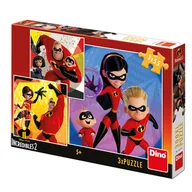 Puzzle - Iniemamocni Disney Puzzle 3 w 1 trzy układanki z filmu w jednym pudełku wiek dziecka 5+ szybka wysyłka idealne na prezent - miniaturka - grafika 1