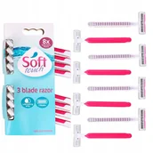 Maszynki do golenia i wkłady - Damskie maszynki jednorazowe do golenia Soft 8szt - miniaturka - grafika 1