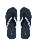 Klapki i japonki męskie - Tommy Hilfiger Japonki Webbing Strap Flag Embossed FM0FM05807 Granatowy - miniaturka - grafika 1