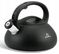 Czajniki na gaz - Czajnik Stalowy Czarny Matowy Z Gwizdkiem 3L Indukcja Gaz 8804 - miniaturka - grafika 1