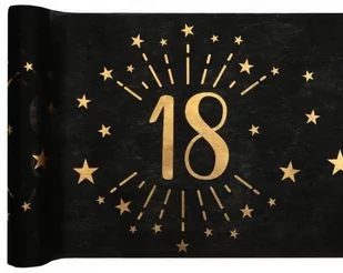 Santex Dekoracja bieżnik na stół z nadrukiem na 18 urodziny Sparkling - 30 x 500 cm - 1 szt. S6787-18 - Obrusy i serwetki - miniaturka - grafika 1