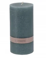 Świece - Świeca woskowa niebieska bezzapachowa 14 cm - miniaturka - grafika 1