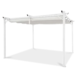 Pergola na taras SPRINT 3x4 White - HARDMAISTER - Kratki i pergole - miniaturka - grafika 1