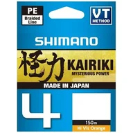 Żyłki wędkarskie - Plecionka SHIMANO Kairiki 4 0.19 mm / 150 m Pomarańczowy - miniaturka - grafika 1