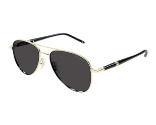 Okulary przeciwsłoneczne Montblanc MB0345S 001 - Okulary przeciwsłoneczne - miniaturka - grafika 1