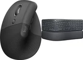 Myszki - Logitech Lift Graphite Left 910-006474 + Ergo K860 920-010108 - miniaturka - grafika 1