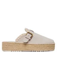 Espadryle damskie - Espadryle Mou Jute clog plain MU.SW641000A Szary - miniaturka - grafika 1